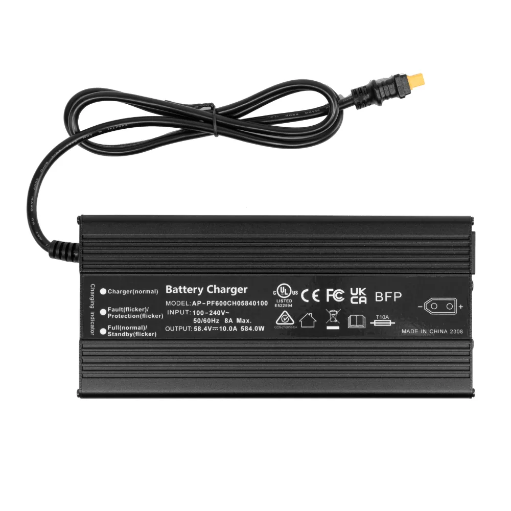 ROCKSOLAR 58.4V/10A 48V LiFePO4 Battery Charger