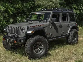 RUGGED RIDGE Roof Rack with Basket, 4 Door Only for 18-up Jeep Wrangler JL & JL Unlimited