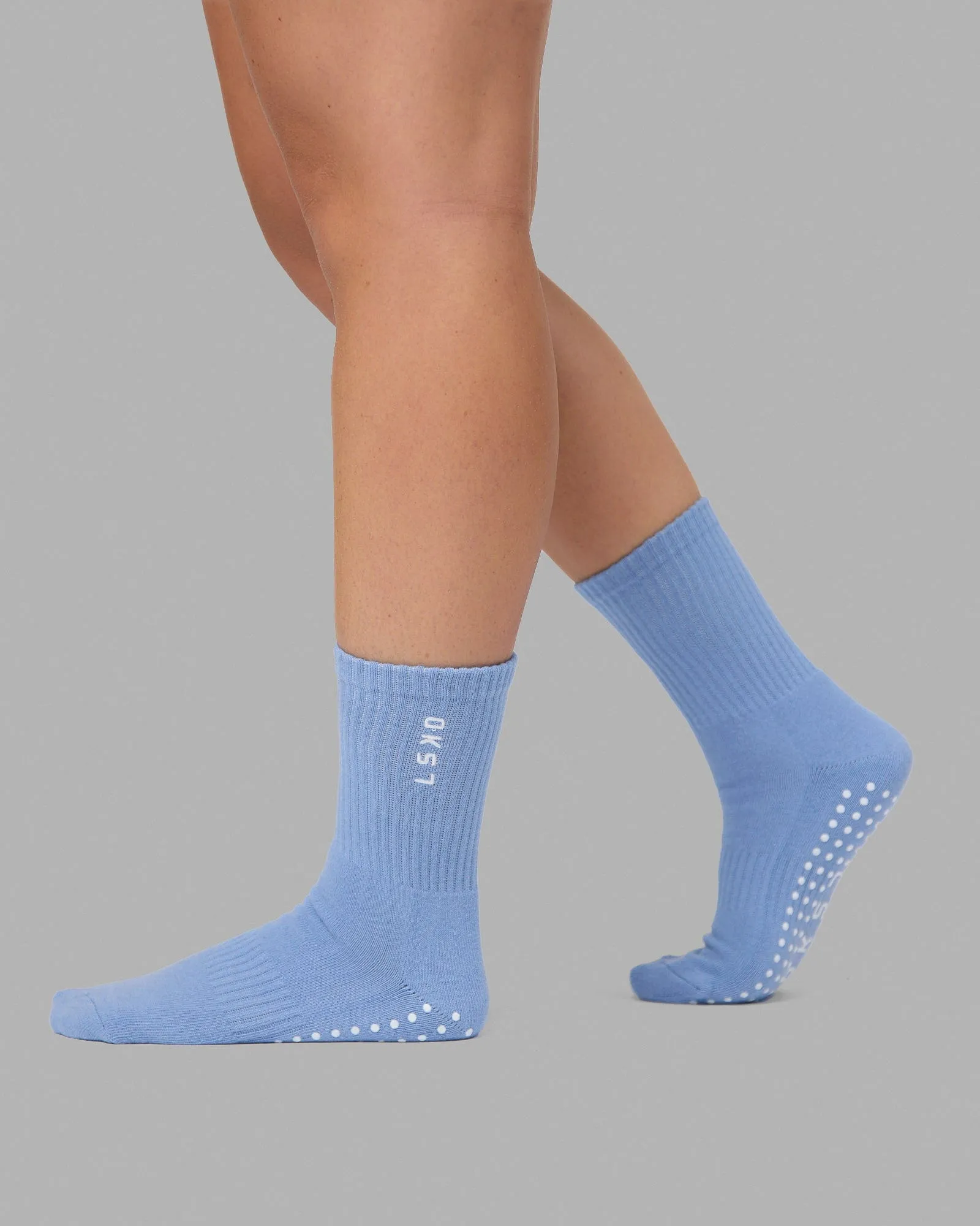 Signal Pilates Socks - Arctic Blue-White