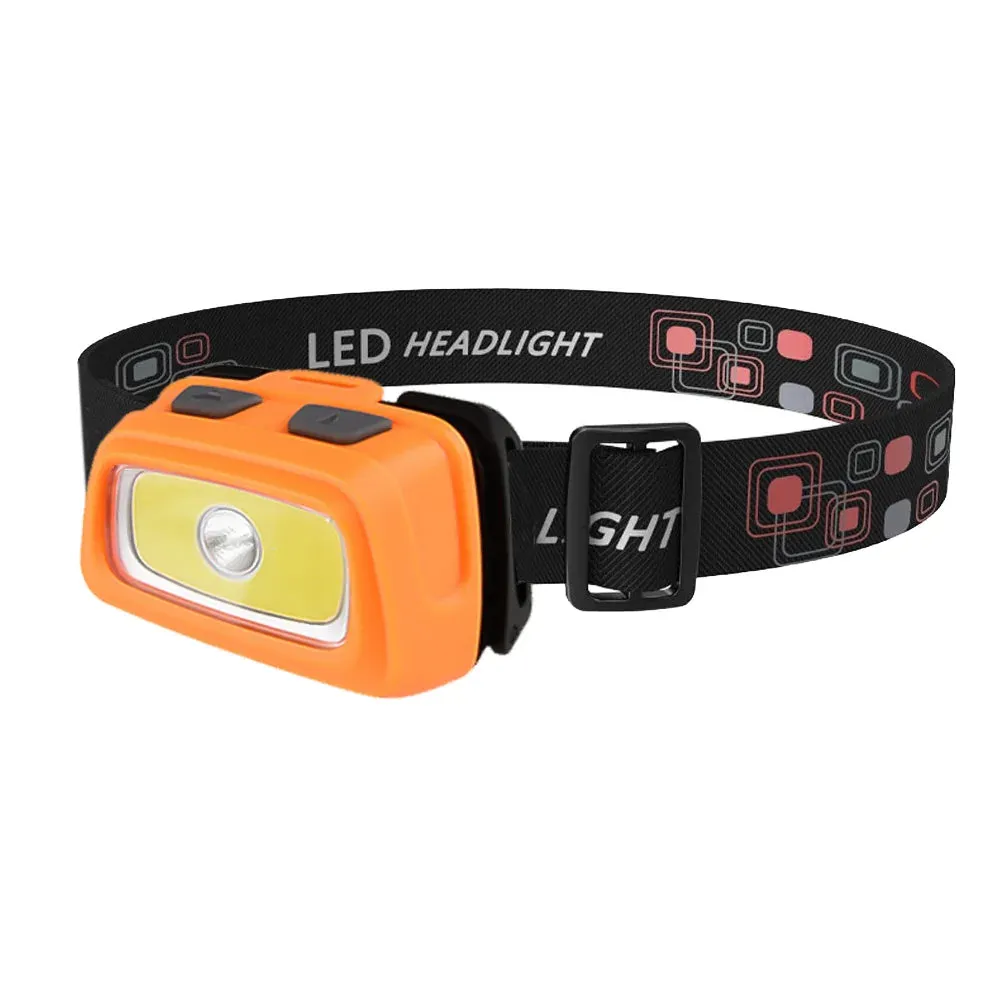 SOLOLANDOR Mini Headlamp 200LM R5 LED Waterproof IPX4 AAA Headlight Red Green 6 Modes Strobe Head Lamp Light Flash Light Torch