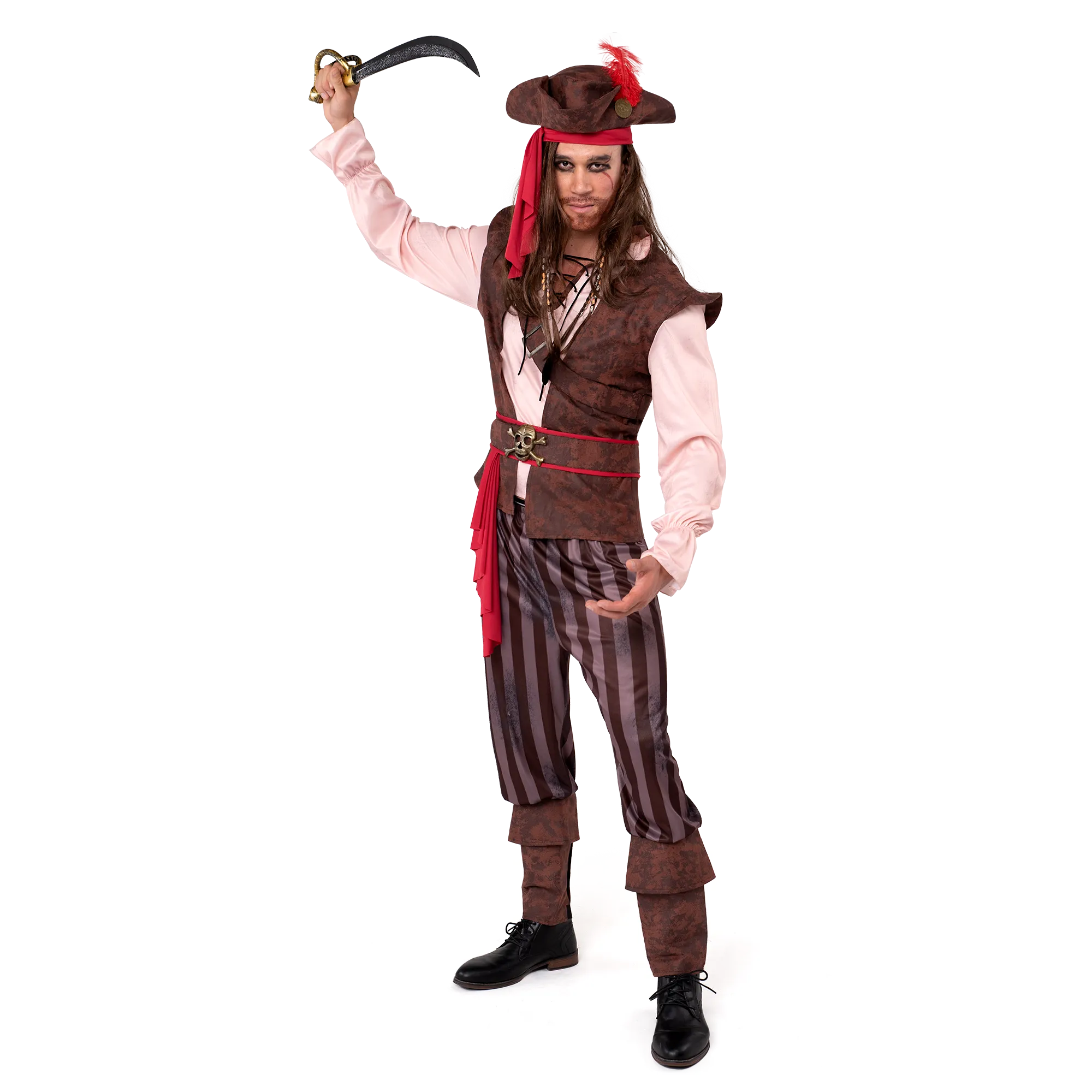 Spooktacular Creations-Mens Caribbean Pirate Adult Halloween Costume