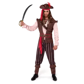 Spooktacular Creations-Mens Caribbean Pirate Adult Halloween Costume