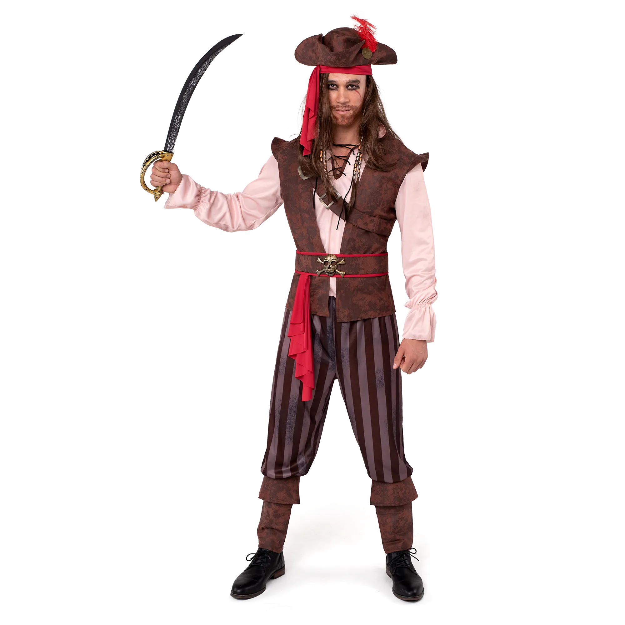 Spooktacular Creations-Mens Caribbean Pirate Adult Halloween Costume