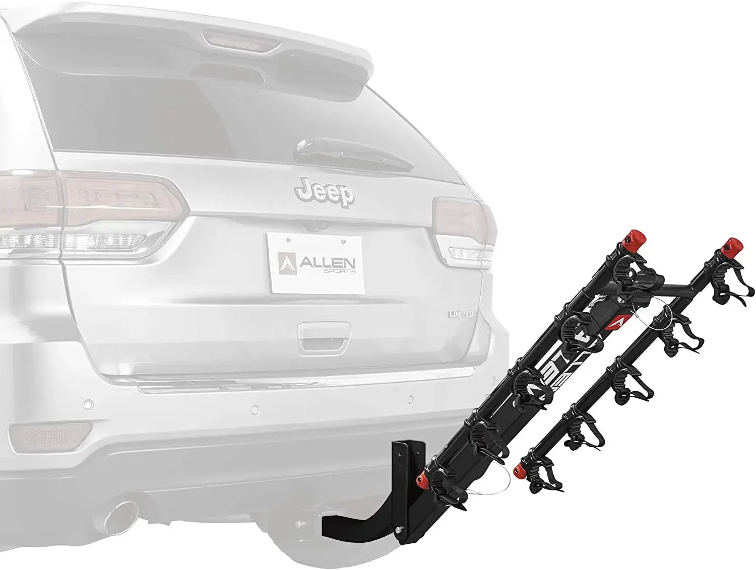 Sports Deluxe 5-Bike Hitch Mount Rack, Model 552RR-R , Black, 2-Inch Receiver