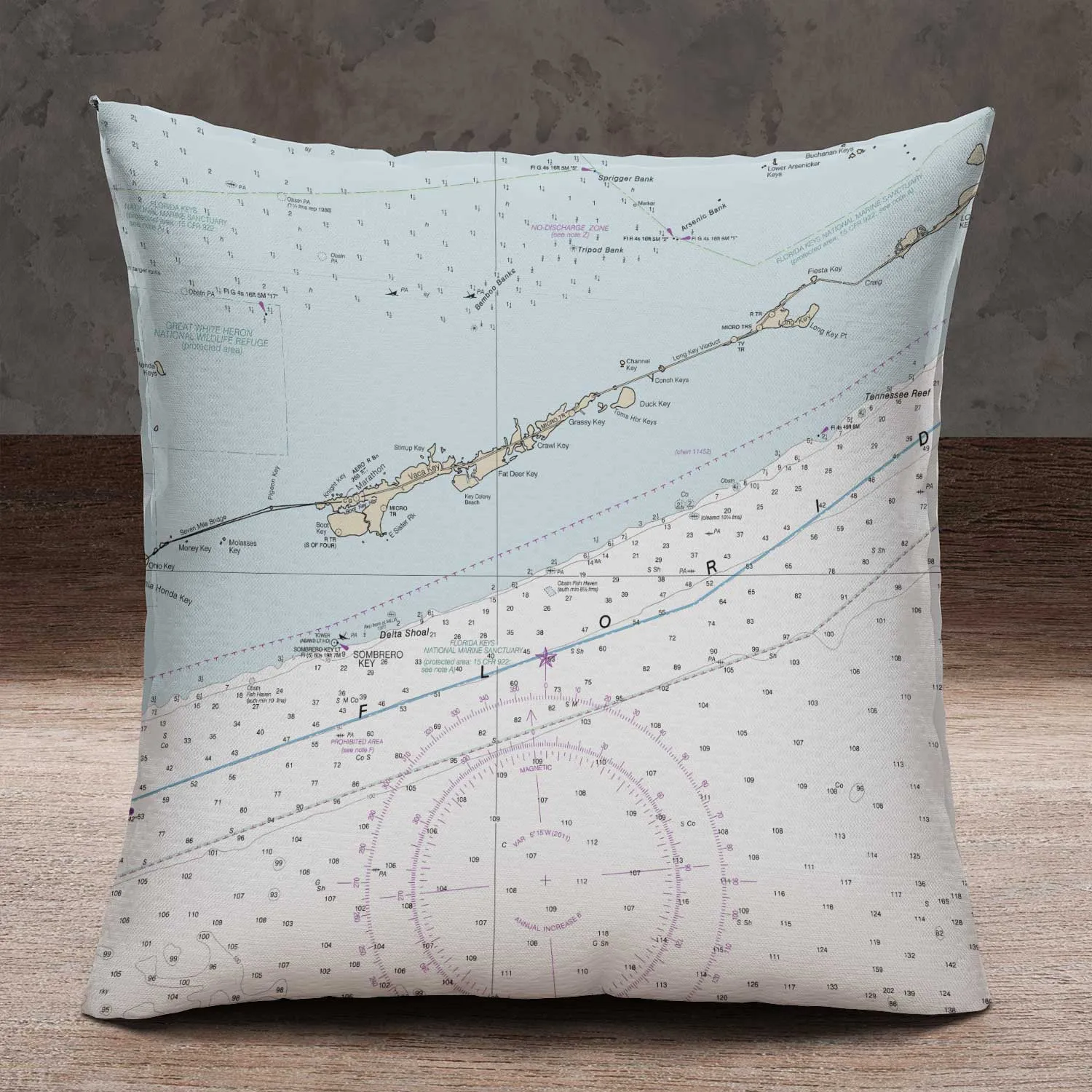 The Marathon Navigator Square Pillow Cover