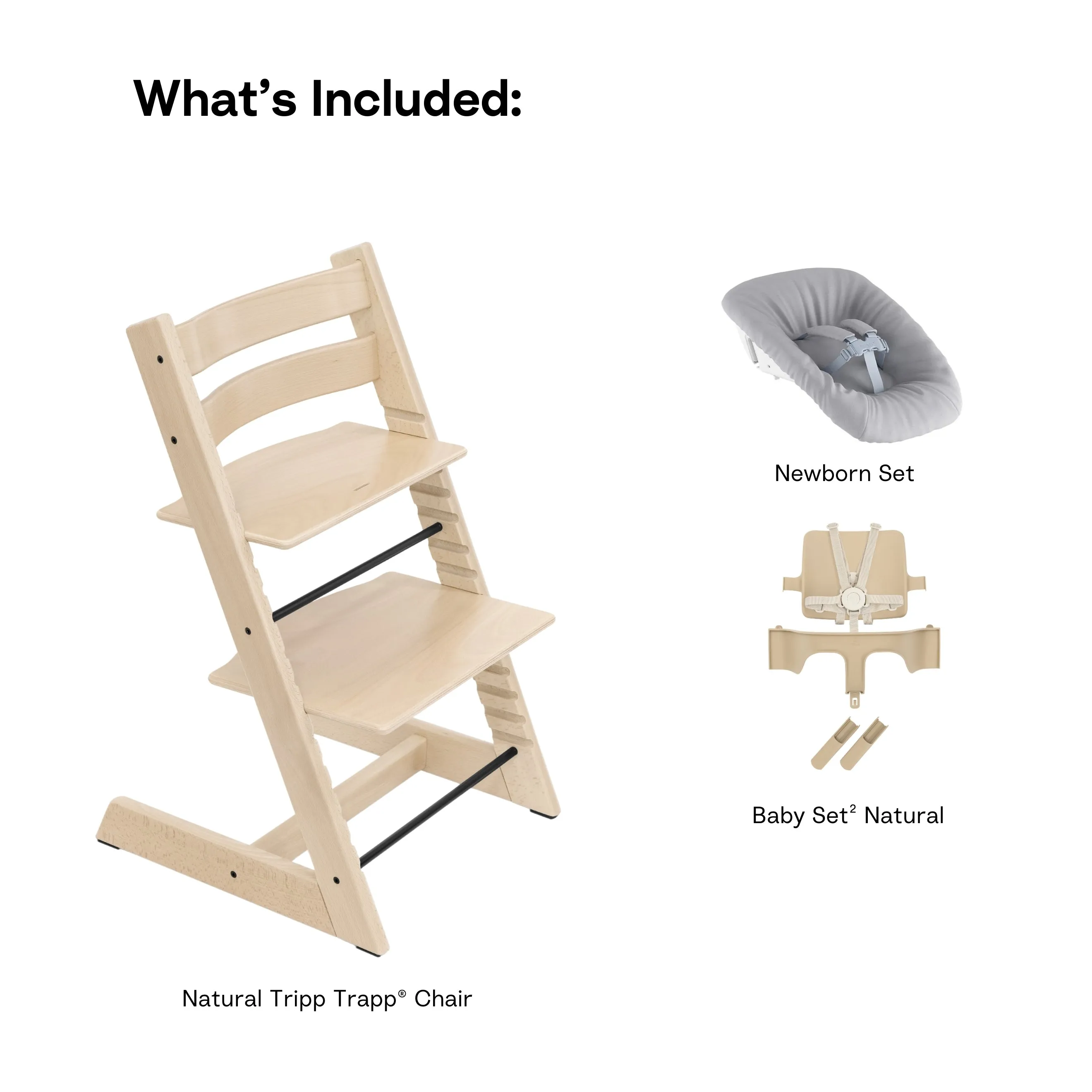 Tripp Trapp High Chair and Newborn Set