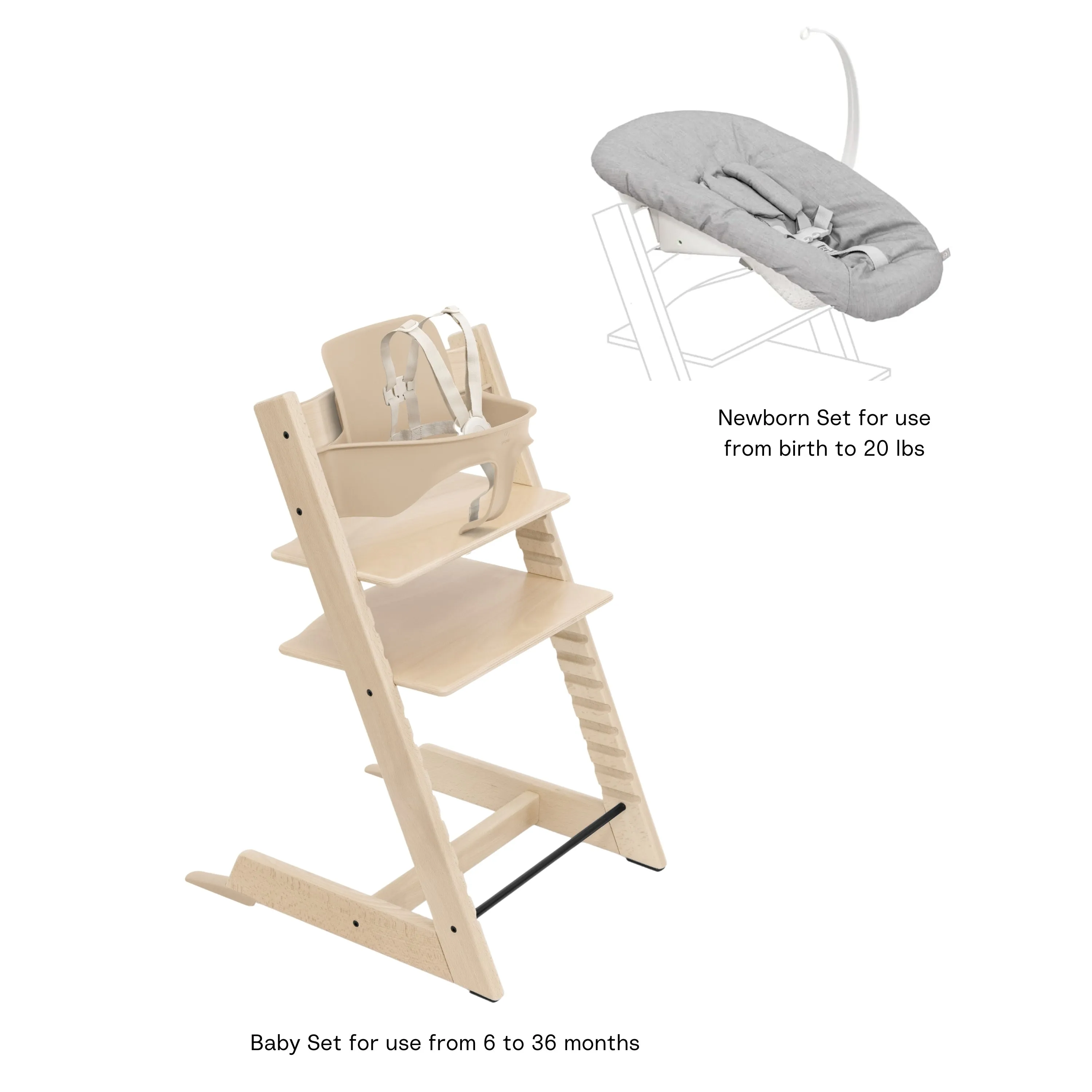 Tripp Trapp High Chair and Newborn Set