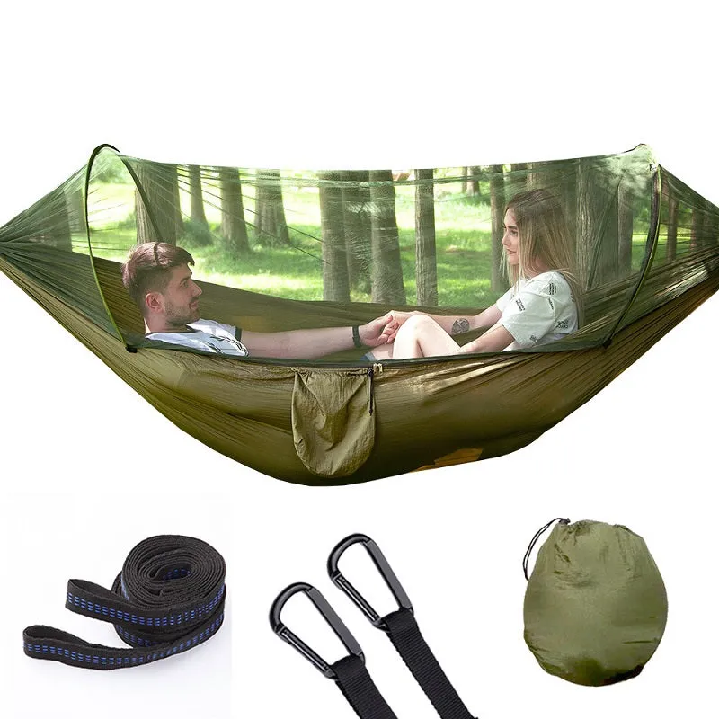 Ultra-Light Camping Automatic Quick-opening Outdoor Mosquito Net Hammock