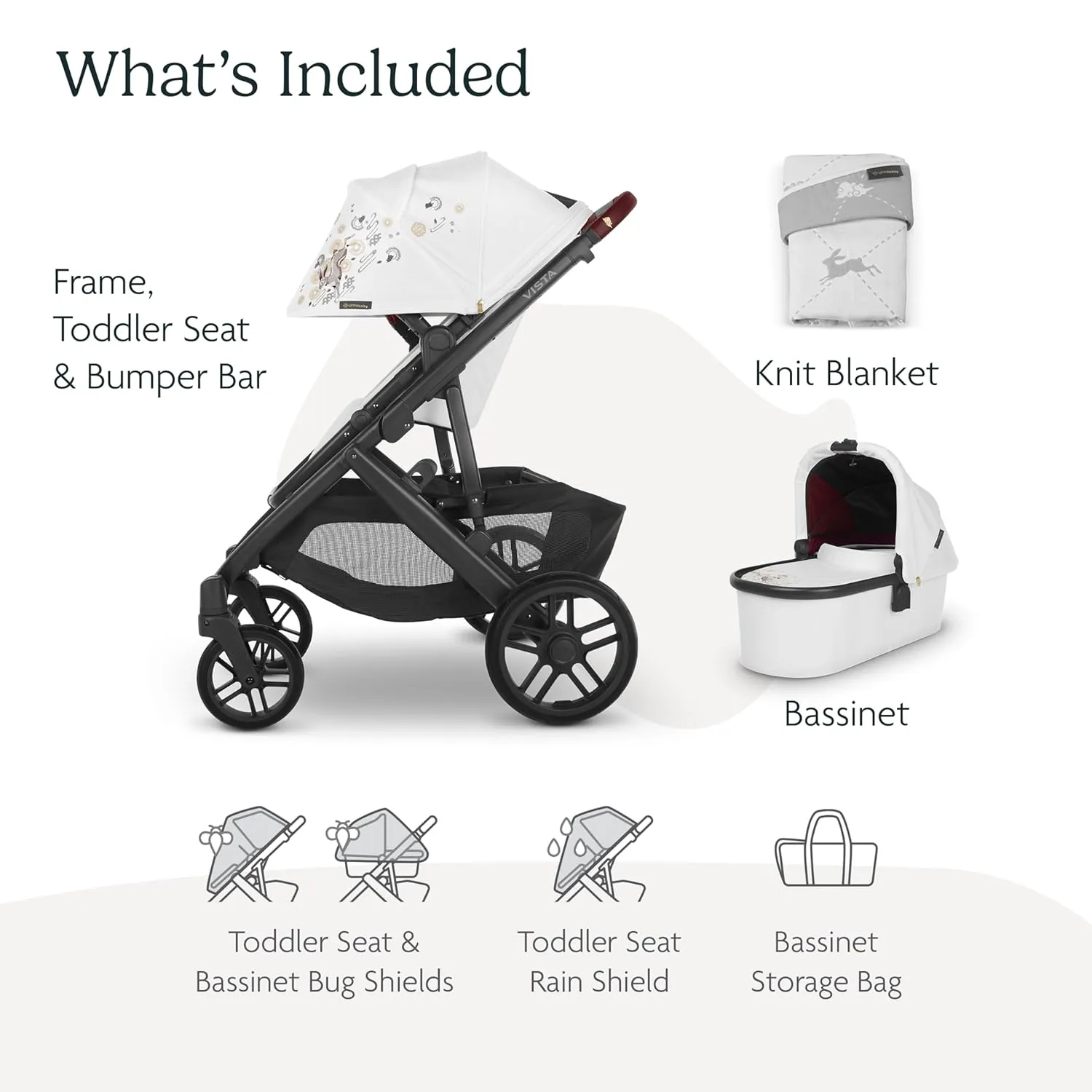 UPPAbaby VISTA V2 Stroller in Jade Rabbit