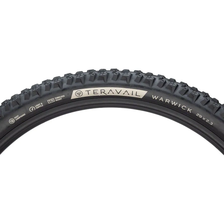 Warwick Mountain Bike Tire - 29 x 2.3, Tubeless, Black, Durable, Grip Compund