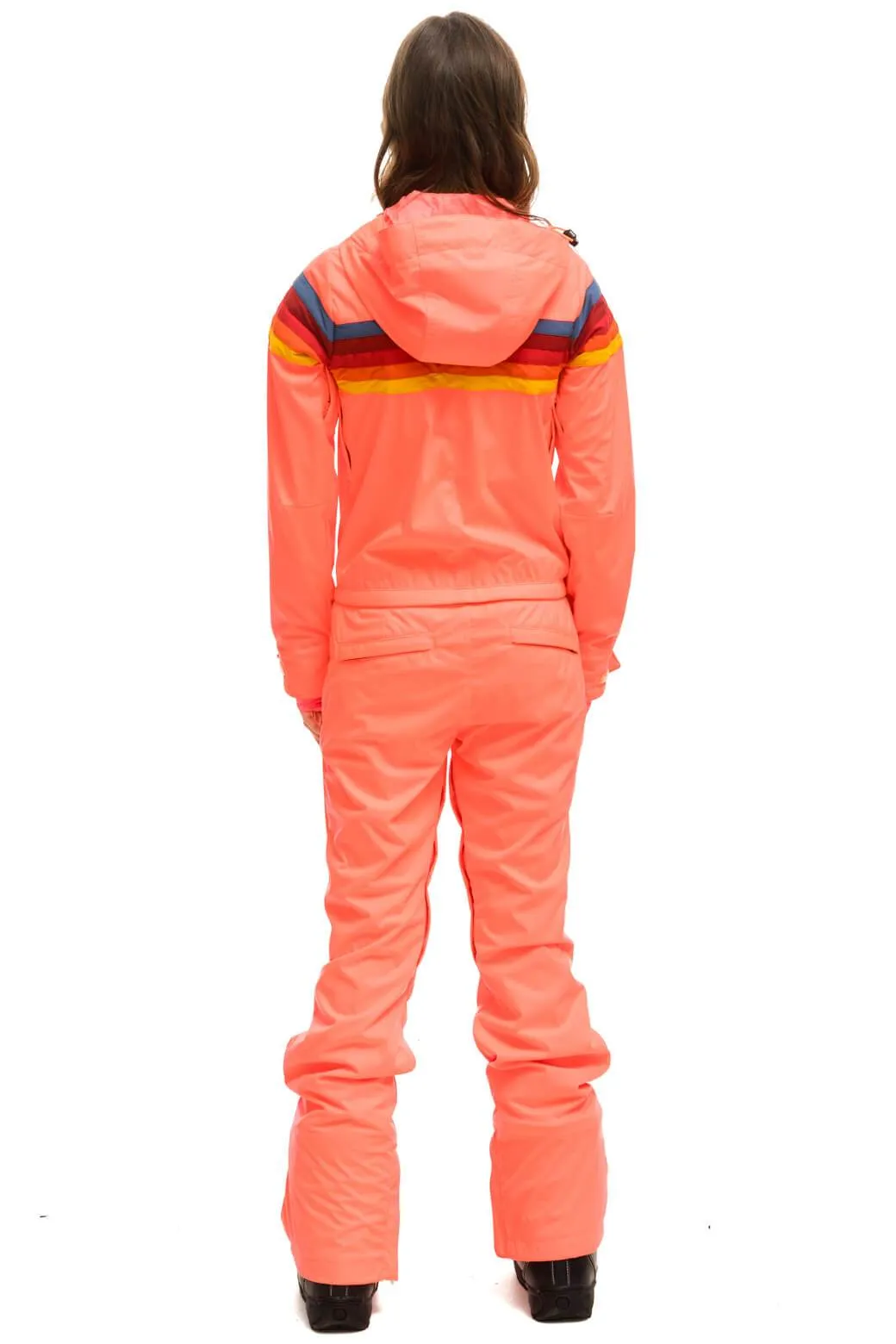 WOMEN'S 3 LAYER POWDER SUIT - NEON FLAMINGO