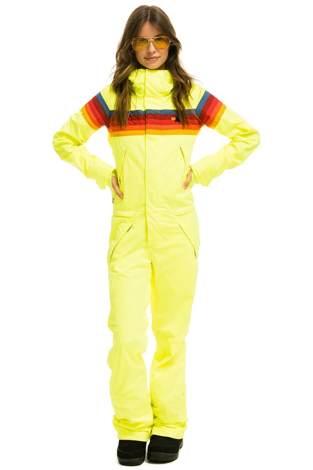 WOMEN'S 3 LAYER POWDER SUIT - NEON YELLOW