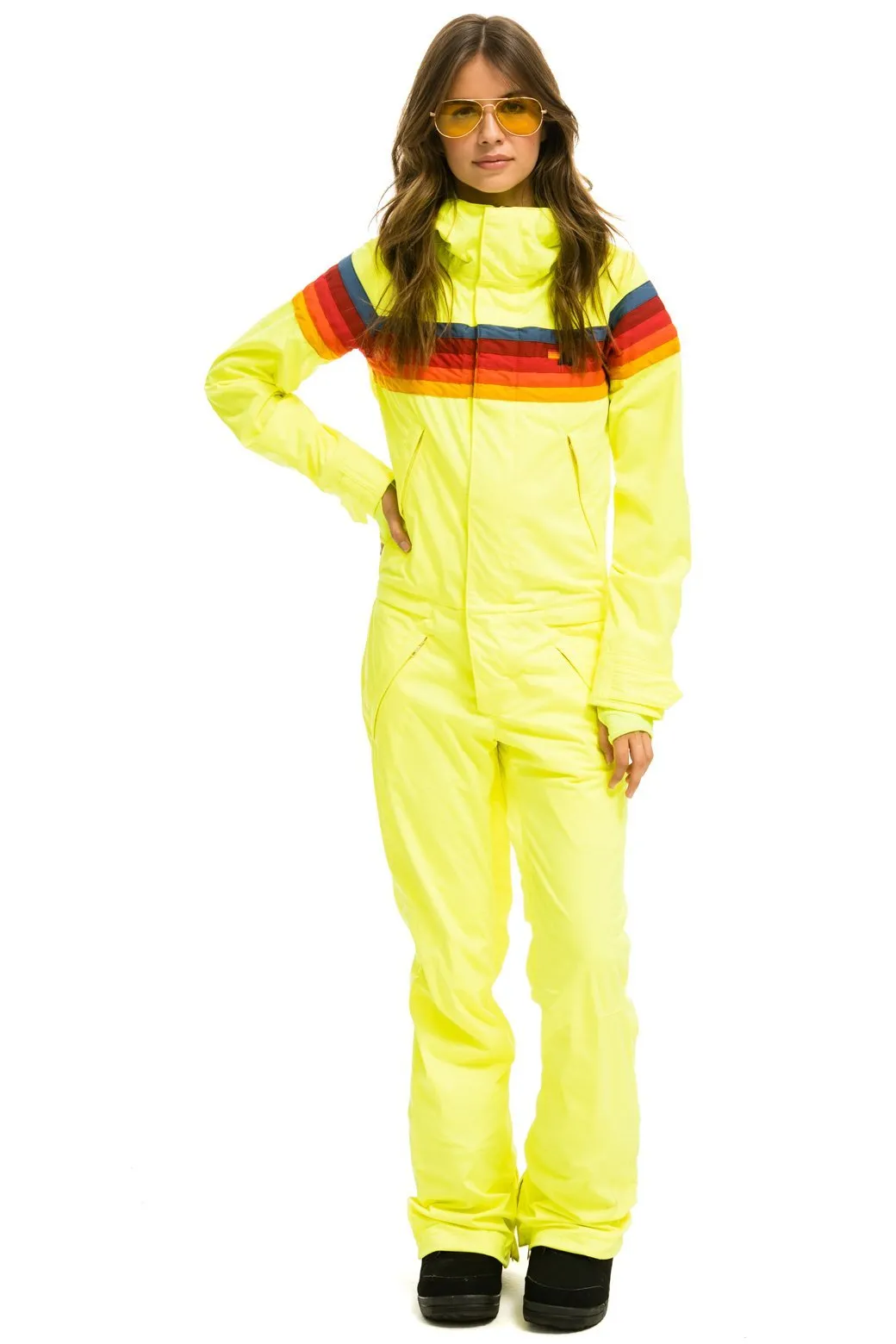 WOMEN'S 3 LAYER POWDER SUIT - NEON YELLOW