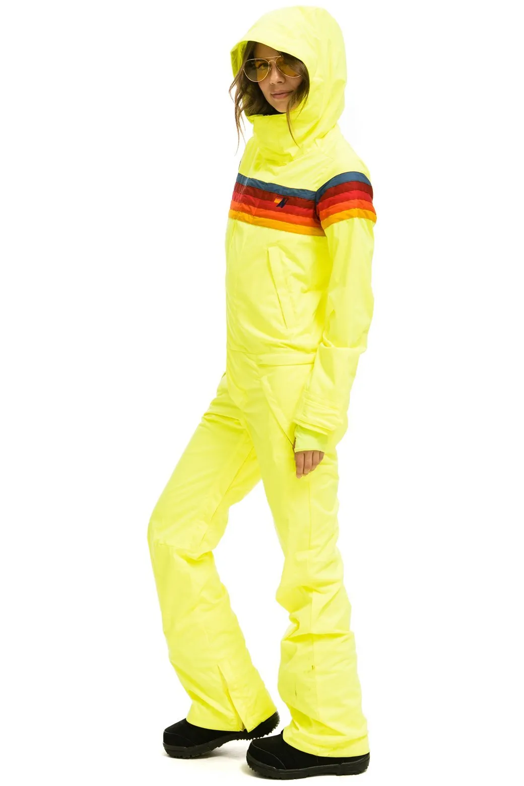 WOMEN'S 3 LAYER POWDER SUIT - NEON YELLOW