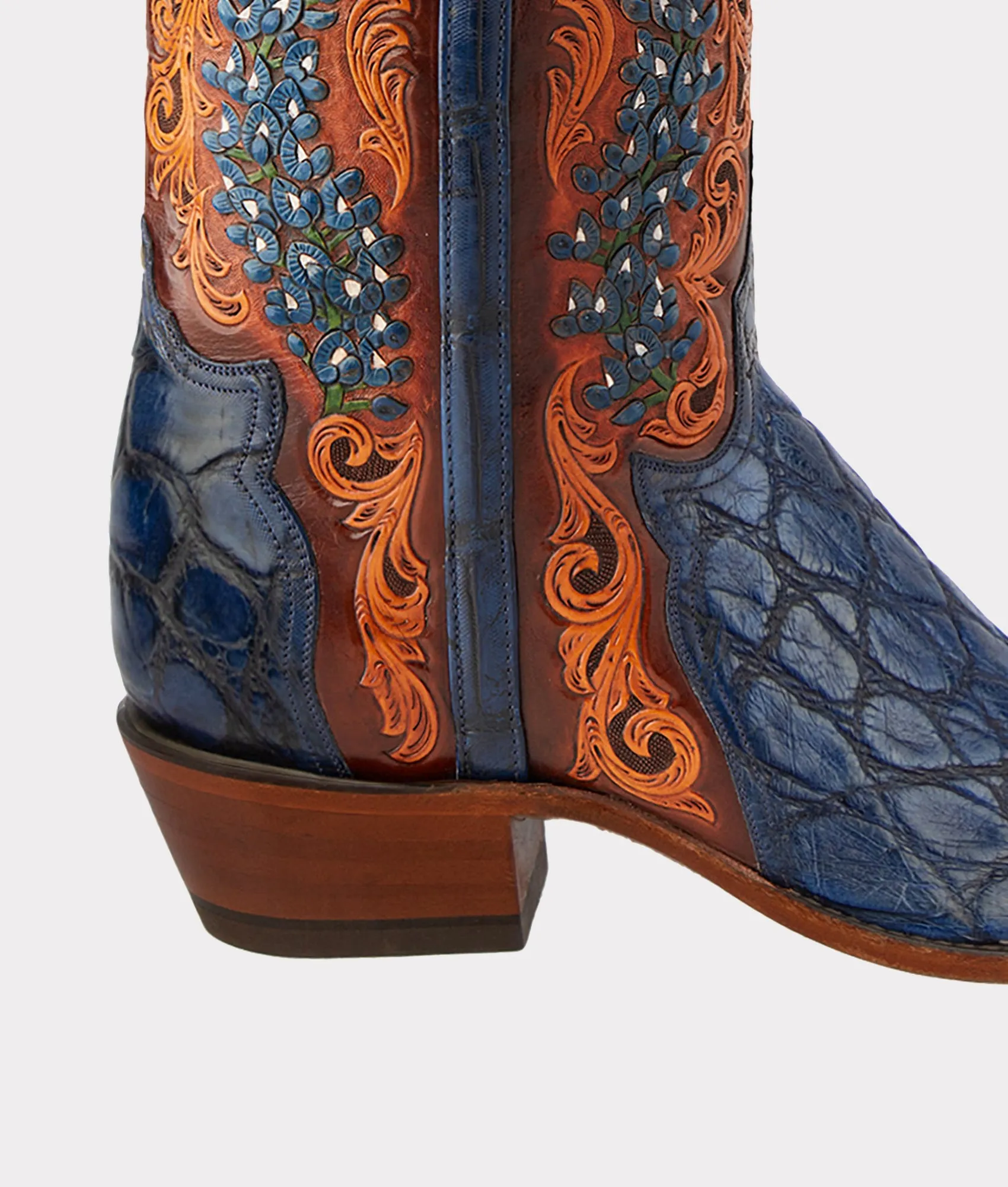 Women's Bluebonnet 140th Anniversary Boot :: Cavalry Blue