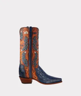 Women's Bluebonnet 140th Anniversary Boot :: Cavalry Blue