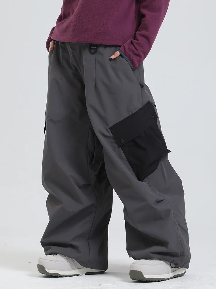 Women's Gsou Snow Mountain Chill Swag Cargo Pockets Snowboard Pants